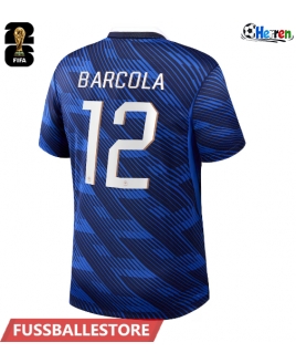 Günstige Frankreich Bradley Barcola #12 Heimtrikot WM 2026 Kurzarm